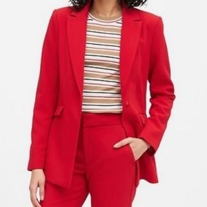 Banana Republic Sculpted Fit Washable Blazer in Red 6